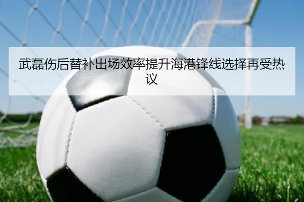 武磊伤后替补出场效率提升海港锋线选择再受热议